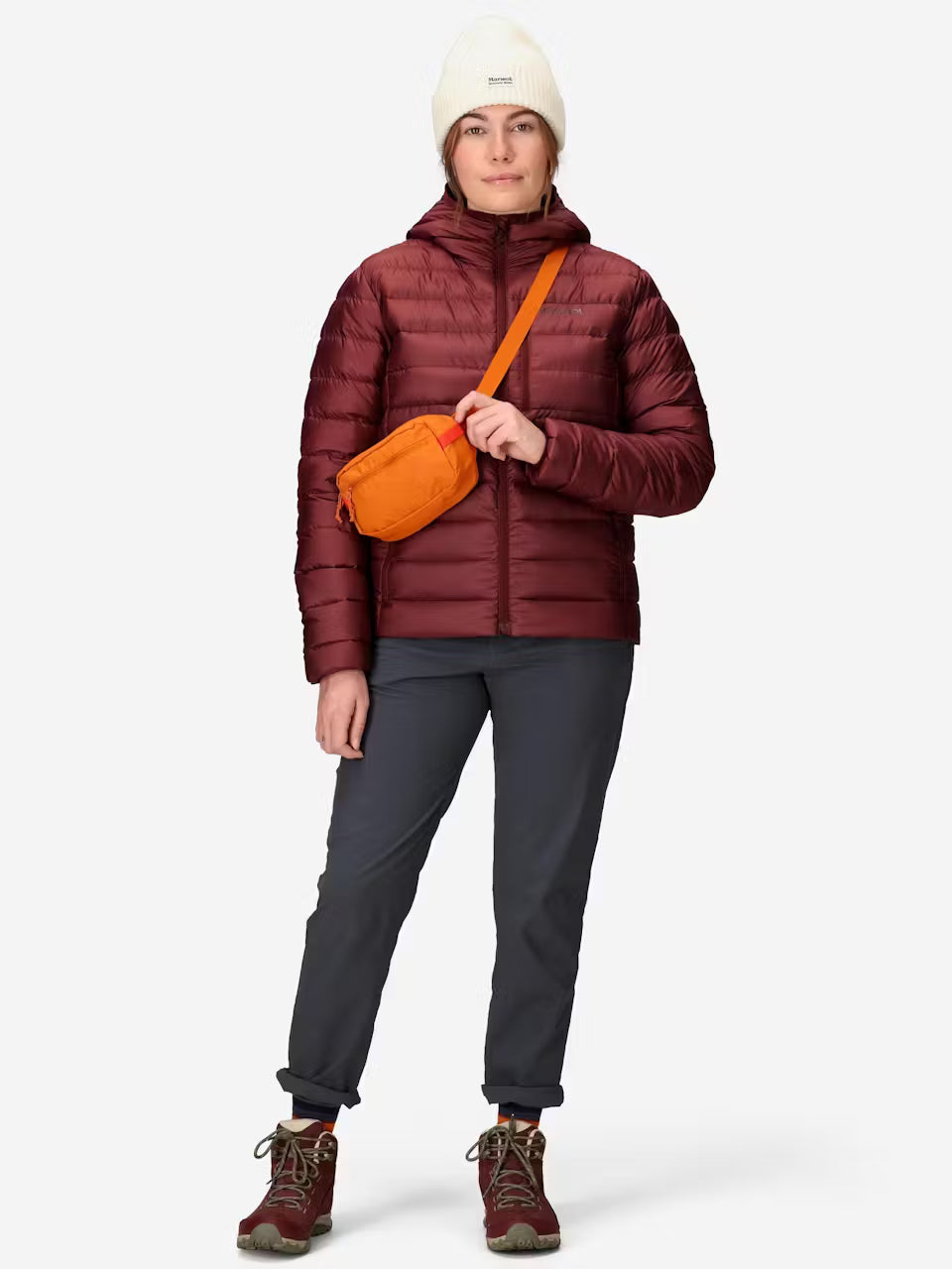 Marmot Women's Highlander Down Hoody Acai Berry 4