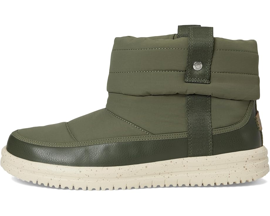 Hey Dude Women's Camden Cuff Nylon Quilt dark olive 3