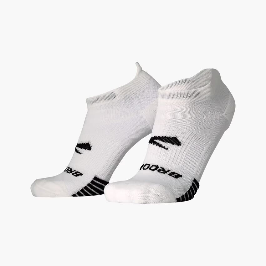 Brooks Ghost Lite No Show 2pk Socks - White 