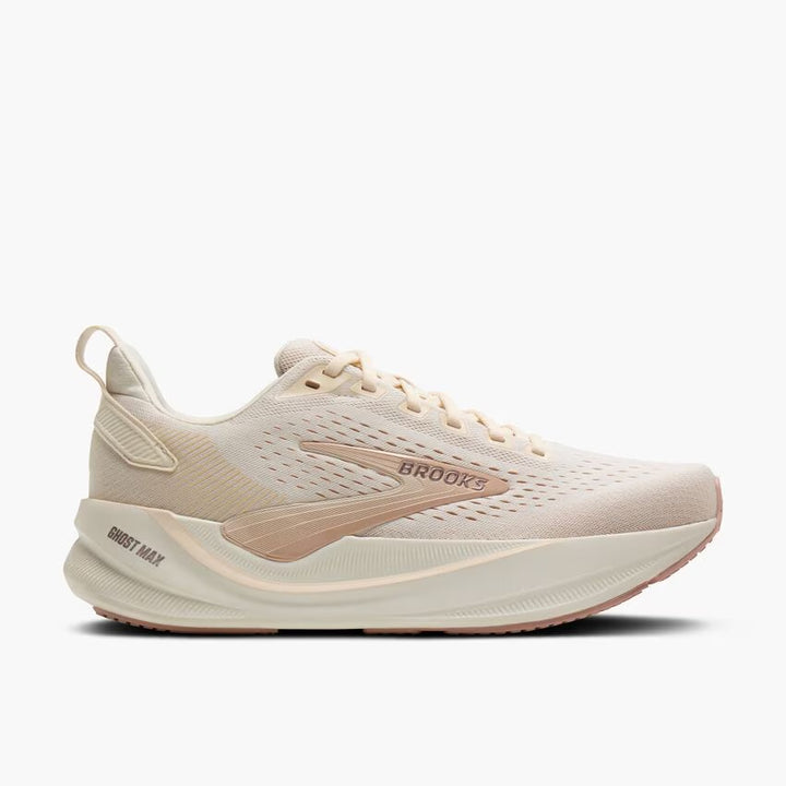 Brooks Women’s Ghost Max 4 Running Shoe - Arctic Wolf/Rose/Coconut
