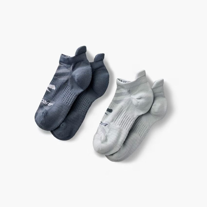 Brooks Ghost Lite No Show 2-Pack - Storm & Smoke 