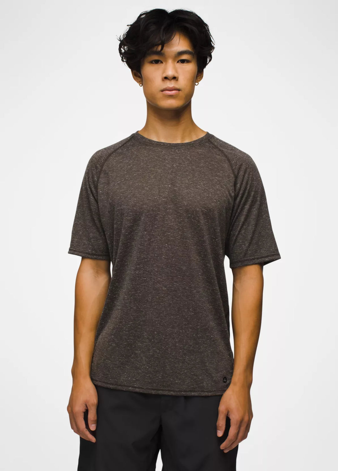 PrAna Men’s Natural Flow Crew Tee Dark Iron pic 2 - The Shoe Collective