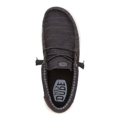 Hey Dude Men’s Wally Stretch Sox Black/White