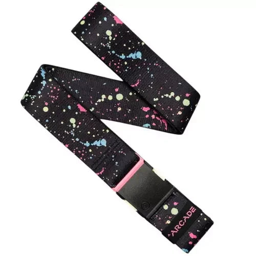 Arcade Splatter Black Neon Belt