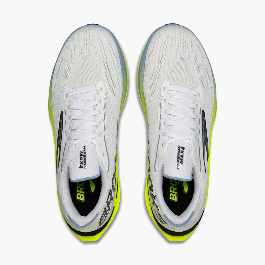Brooks Men’s Hyperion Max 4 Running Shoe - White/Blue/Nightlife 3