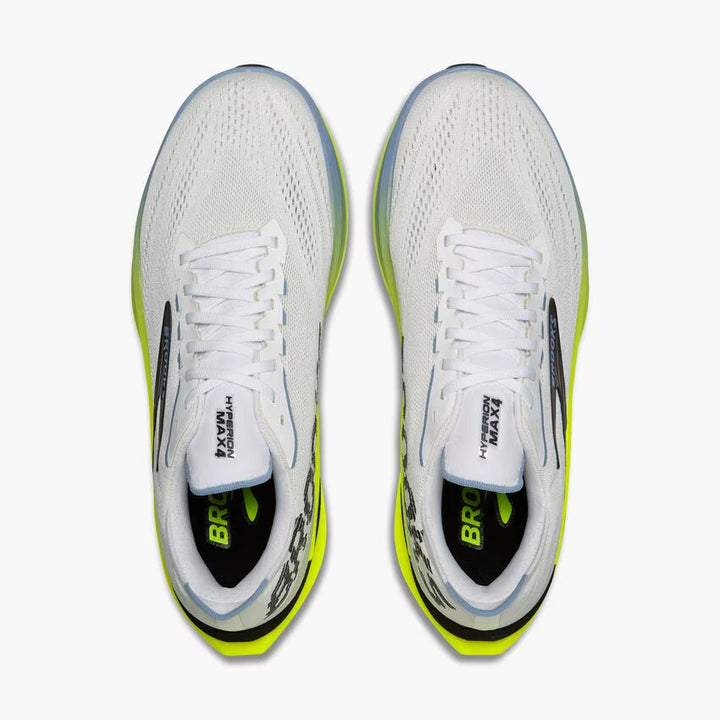 Brooks Men’s Hyperion Max 4 Running Shoe - White/Blue/Nightlife 3
