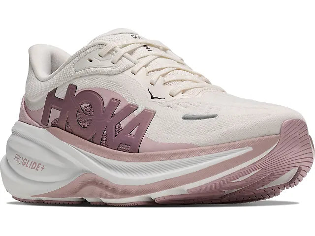 Hoka Women’s Clifton Pro GLM Running Shoes - Alabaster/Pink Opal 5