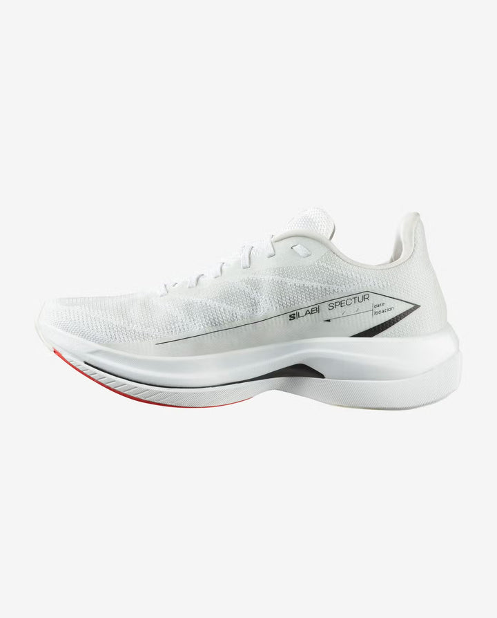Salomon Men’s S/Lab Spectur Running Shoe - White/Fiery Red/Black 1