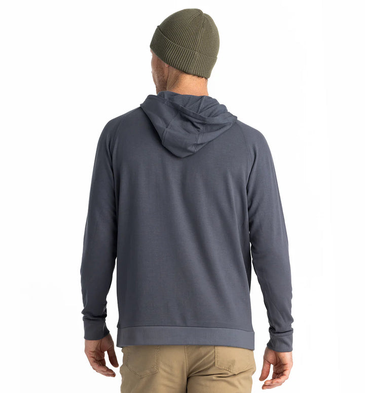 Free Fly Men’s Bamboo Lightweight Fleece Hoodie Storm Cloud 1