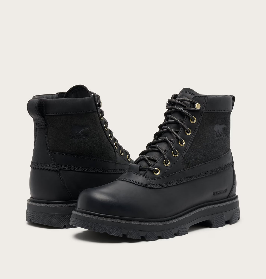 Sorel Men’s Lark-47 Waterproof Boot - Black/Jet 7