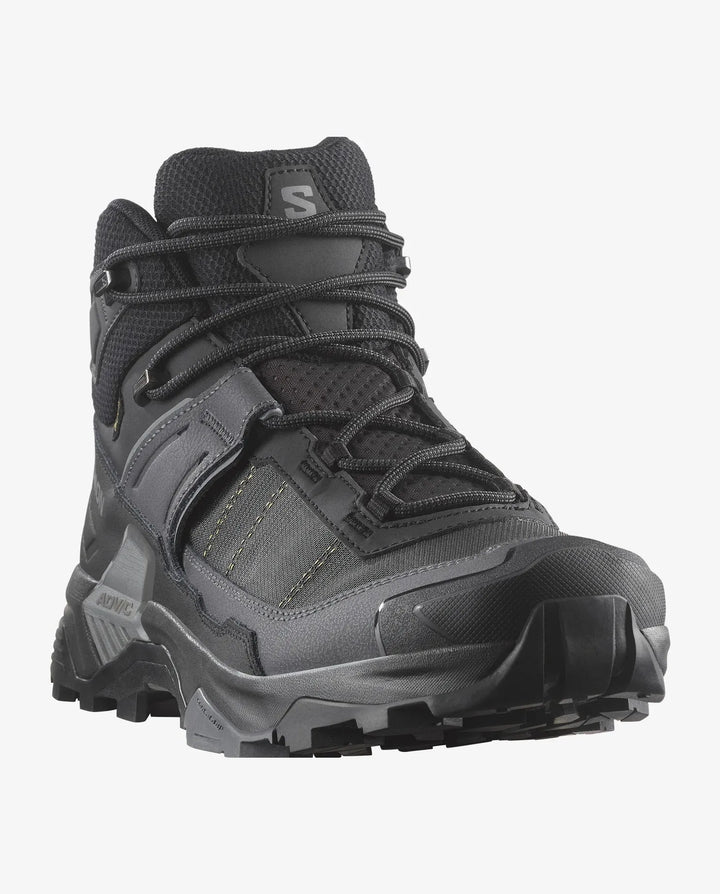 Salomon Men’s X Ultra 5 Mid Gore-Tex Hiking Boot - Black/Asphalt/Castlerock 4