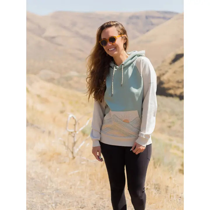 Happy Earth Rainbow Mountains Organic Hoodie