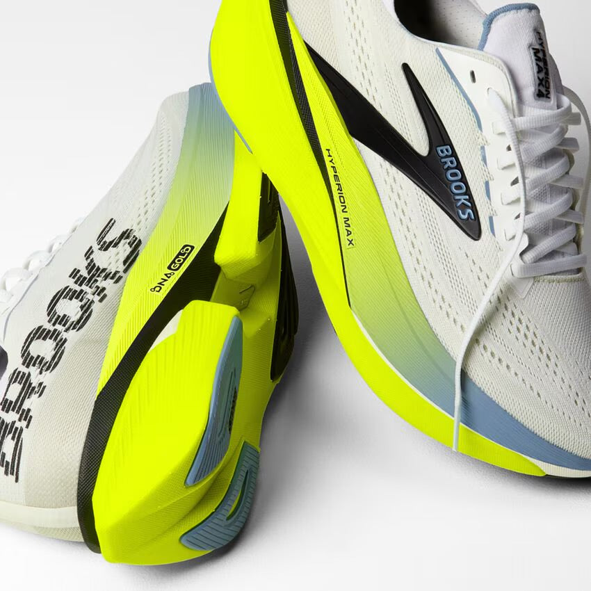 Brooks Men’s Hyperion Max 4 Running Shoe - White/Blue/Nightlife 1