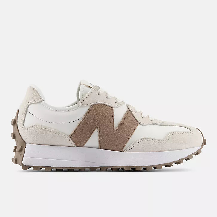 New Balance Women's 327 Shoe - Linen w Seal Salt/Mushroom 