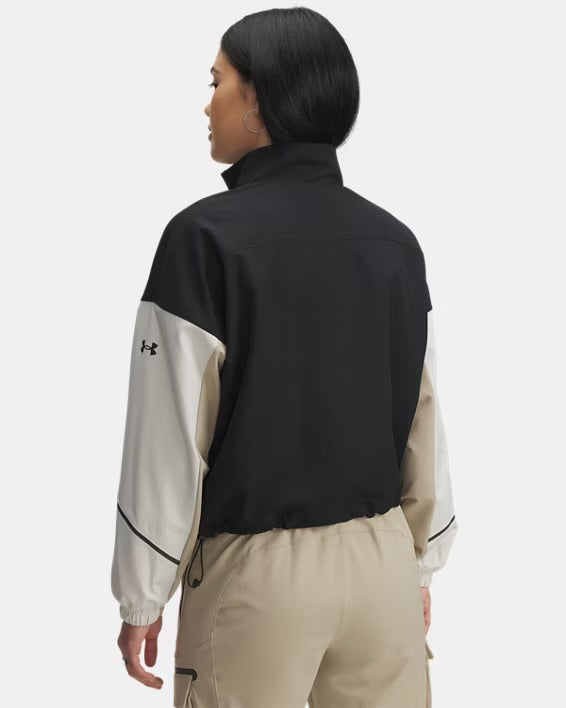 UA Women’s Unstoppable Jacket - Black/City Khaki 1