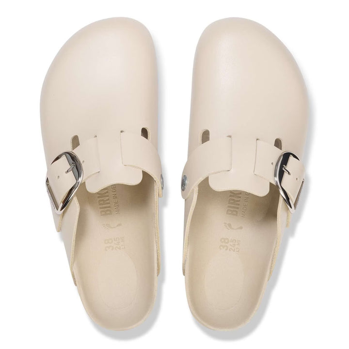 Birkenstock Women's Boston Big Buckle - Oyster Dressy Leather 1