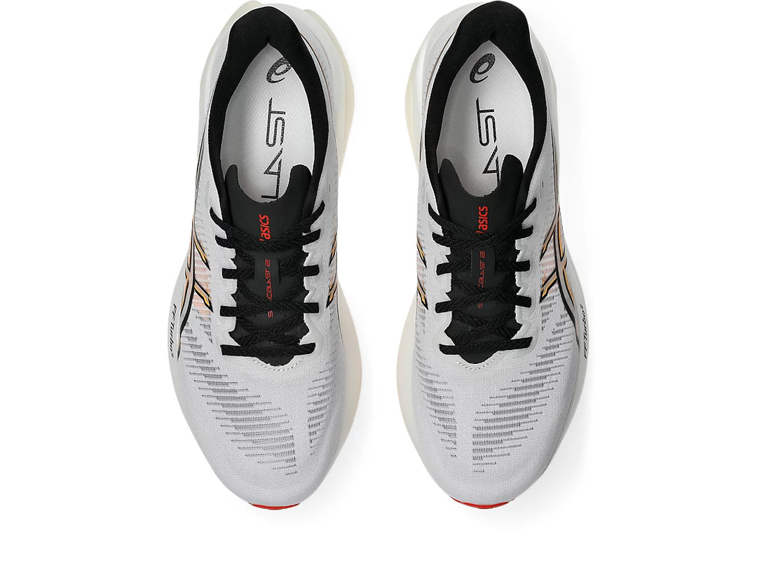ASICS Men’s Sonicblast 2 Running Shoe - White/Stadium Orange 5