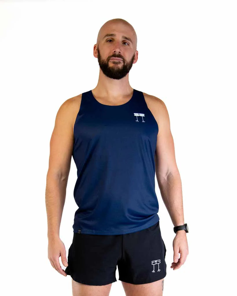 Chicken Legs Men's Navy Blue Performance Singlet