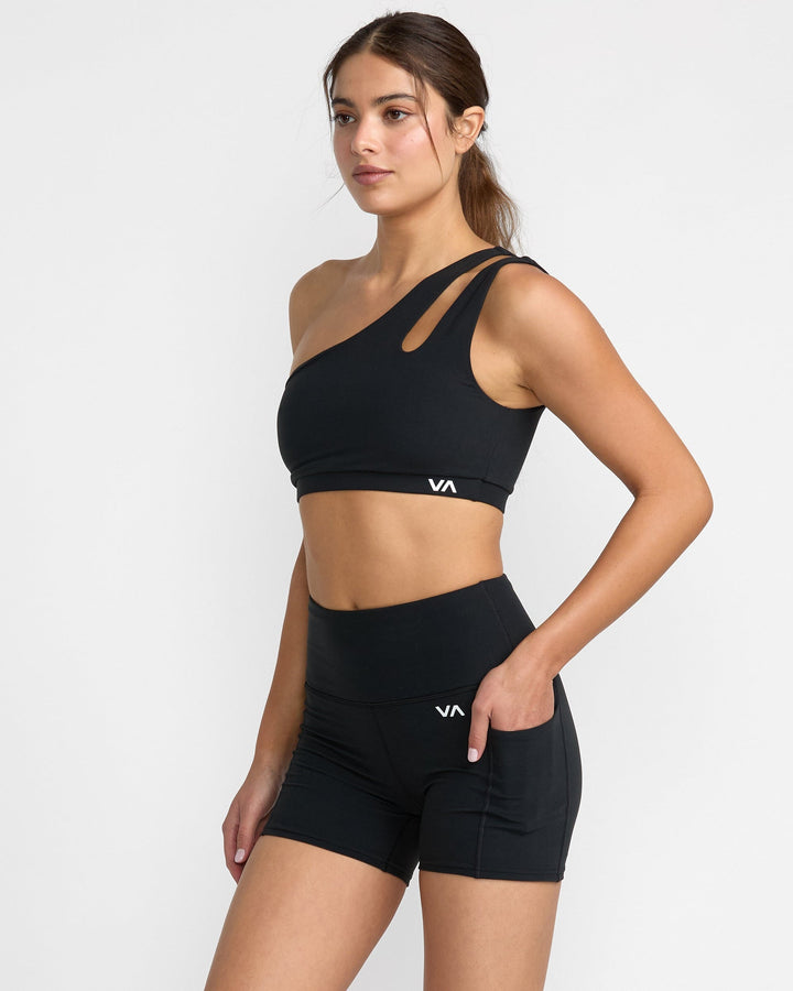 RVCA Women’s Essential Pocket Short II in Black — side view
