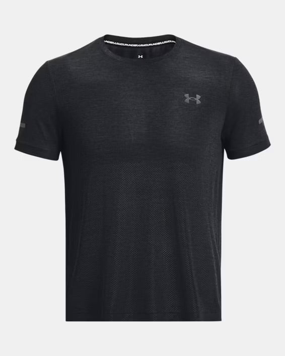 UA Men’s Seamless Stride Shirt - Black 4