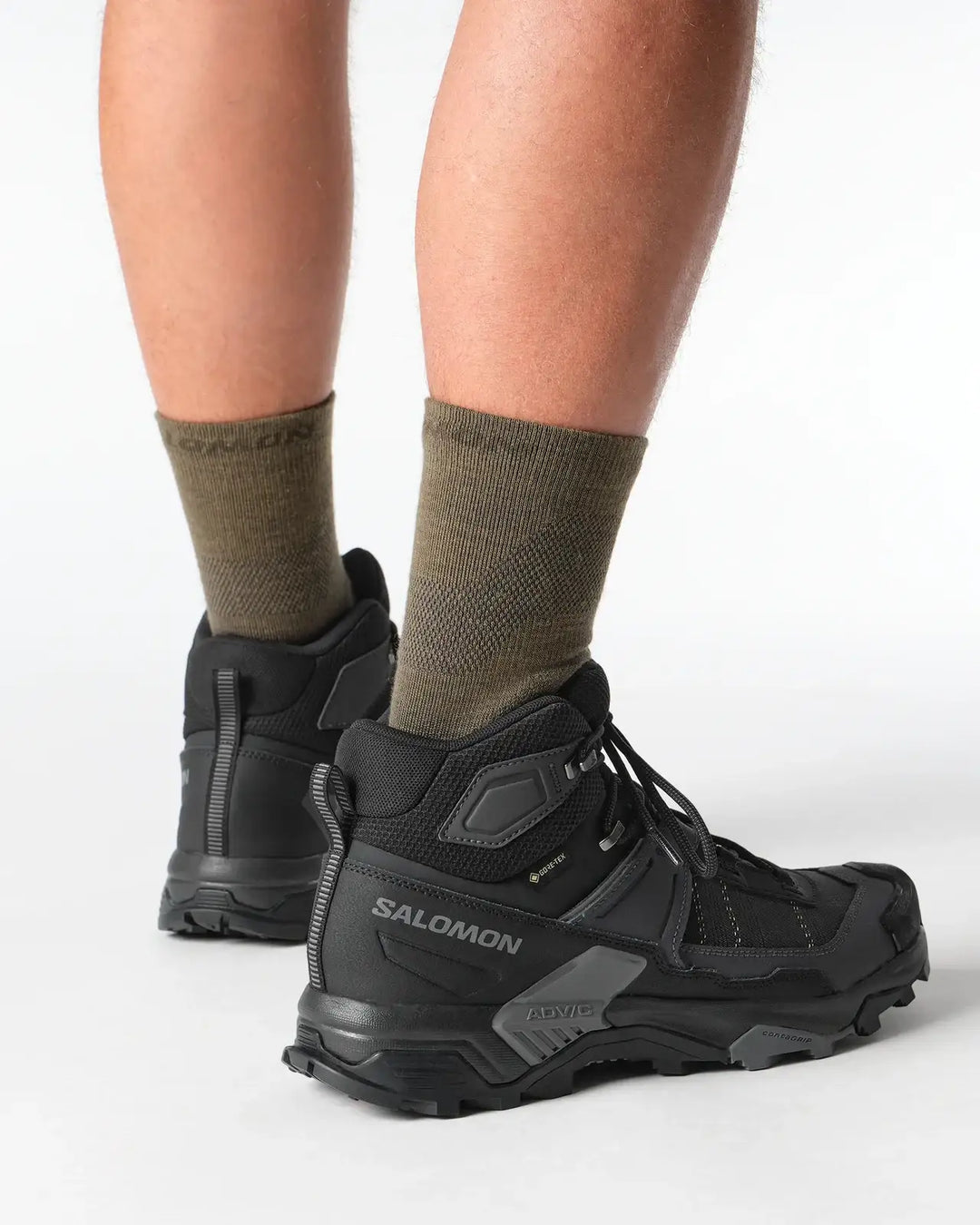 Salomon Men’s X Ultra 5 Mid Gore-Tex Hiking Boot - Black/Asphalt/Castlerock 7