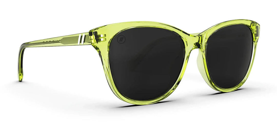 Blenders Palmy polarized sunglasses in Spark Lime - front view