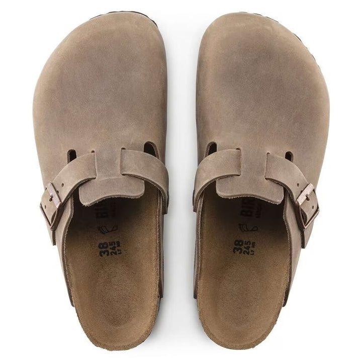 Birkenstock Womens Boston BS Sandal - Tabacco Brown 1