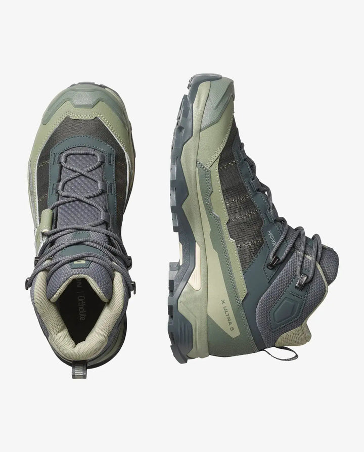 Salomon Women’s X Ultra 5 Mid Gore-Tex Hiking Boots - Turbulence/Sedona Sage/Peach 1