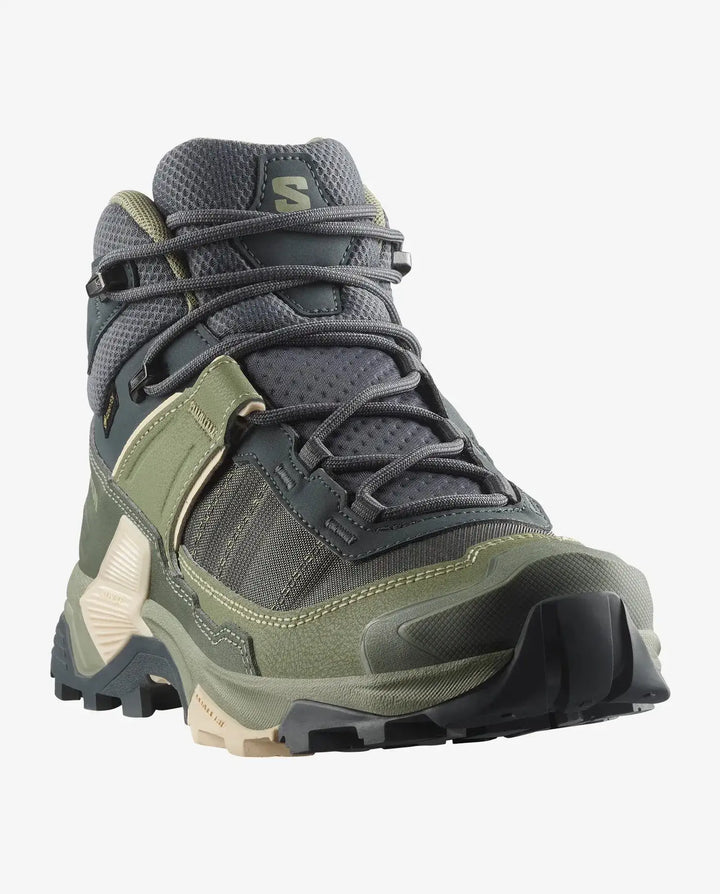 Salomon Women’s X Ultra 5 Mid Gore-Tex Hiking Boots - Turbulence/Sedona Sage/Peach 4