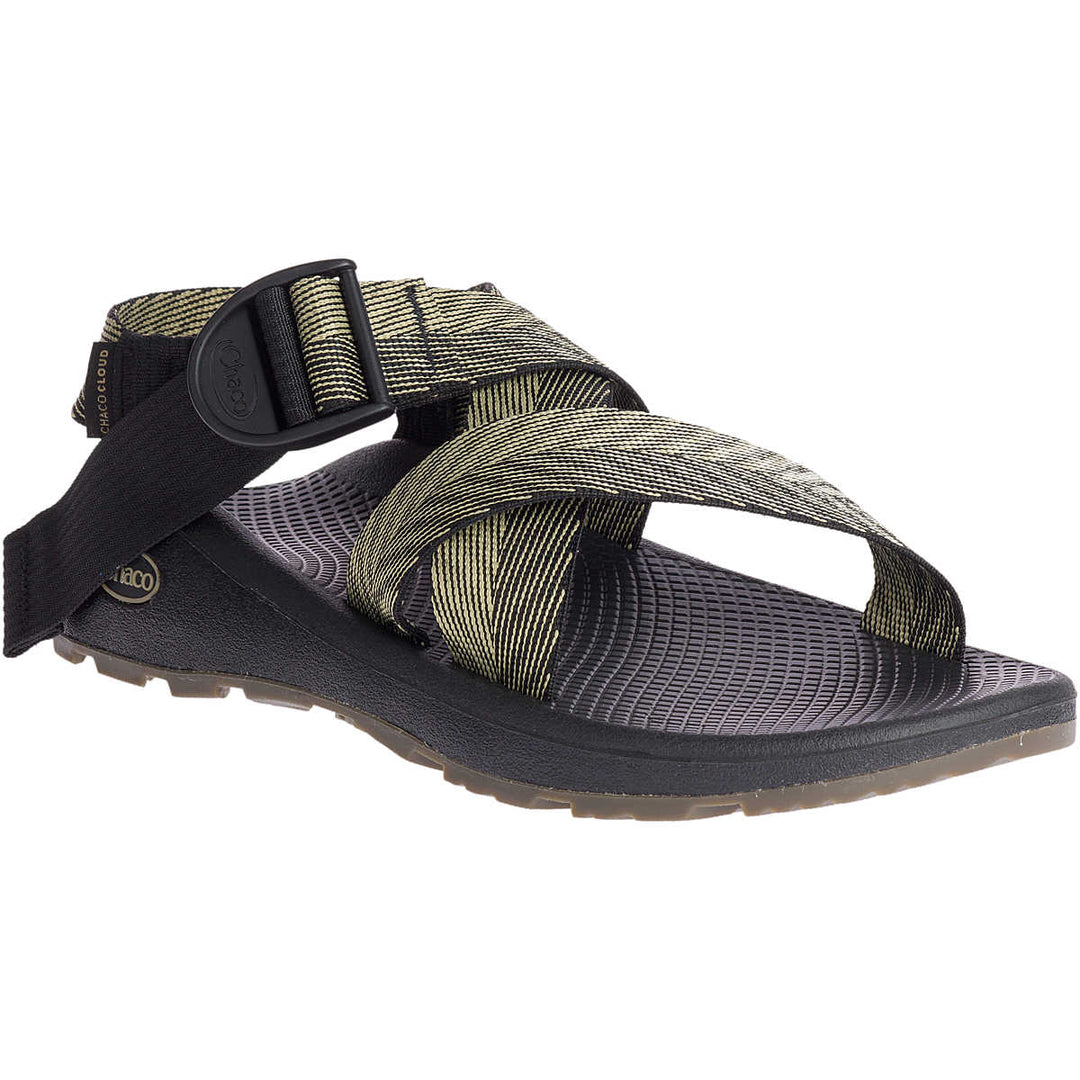 Chaco Men's Mega Z Cloud Wide-Strap cushioned Sandal Odds Black 1
