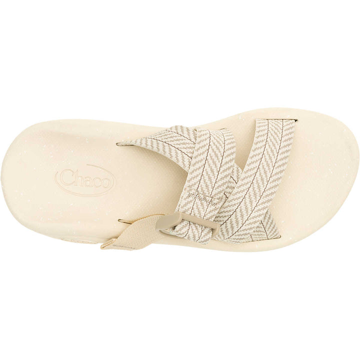 Chaco Women's Cushz Extra Cushioned Slide Frond Dark Vanilla 5