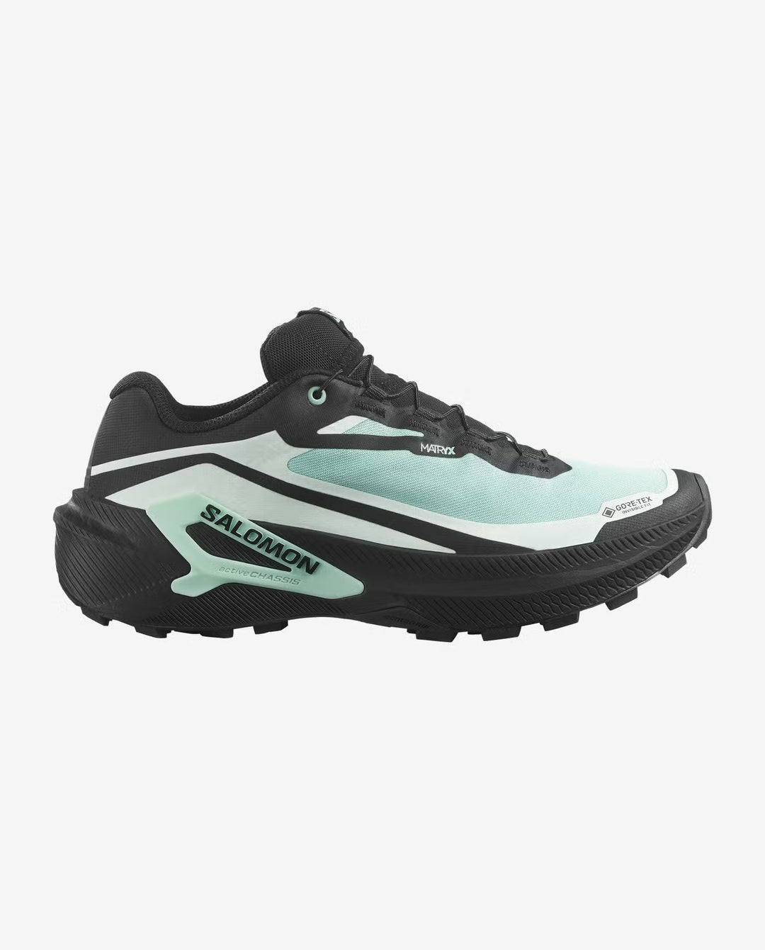 Salomon Women's Genesis 2 GTX Trail Running Shoe - Lichen/Black/Clearly Aqua
