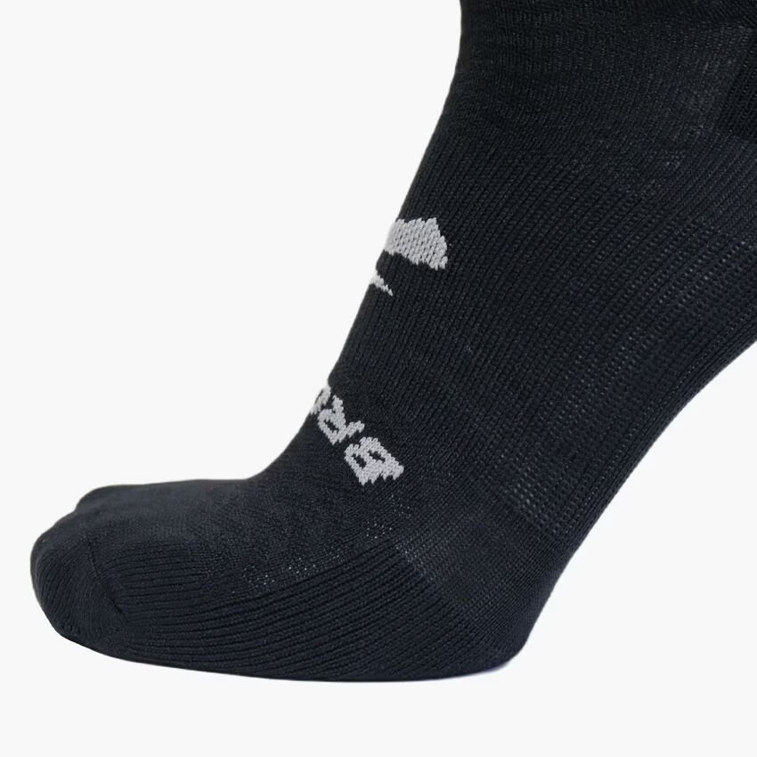 Brooks Run In No Show 3pk Socks - Black 5