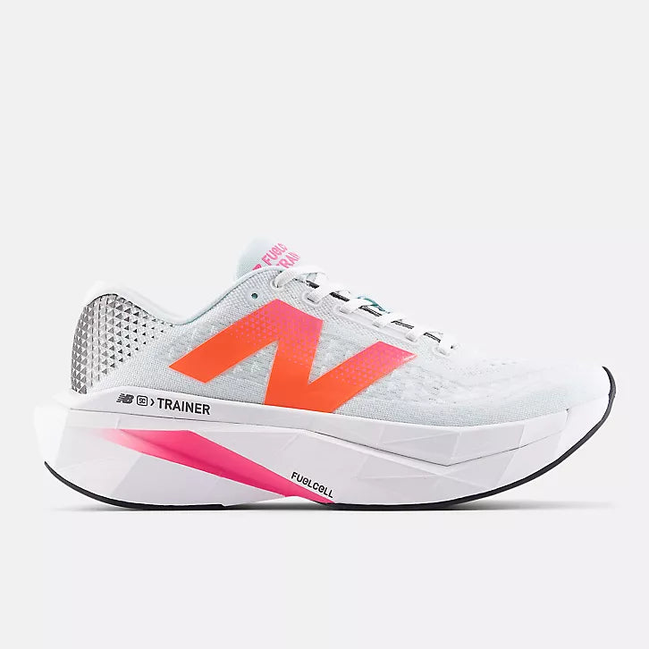 New Balance Men's FuelCell SuperComp Trainer v3 Running Shoe - Pink Heat/Glint Blue 