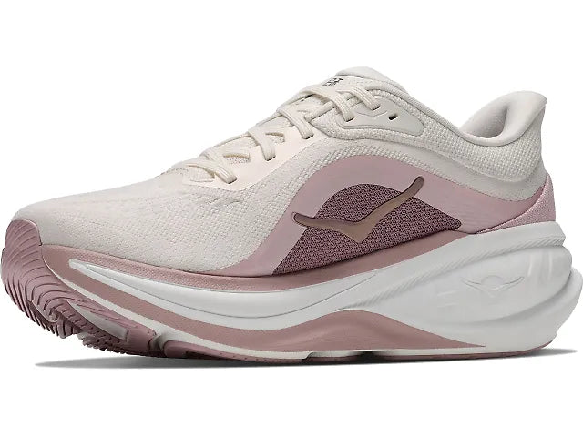Hoka Women’s Clifton Pro GLM Running Shoes - Alabaster/Pink Opal 6