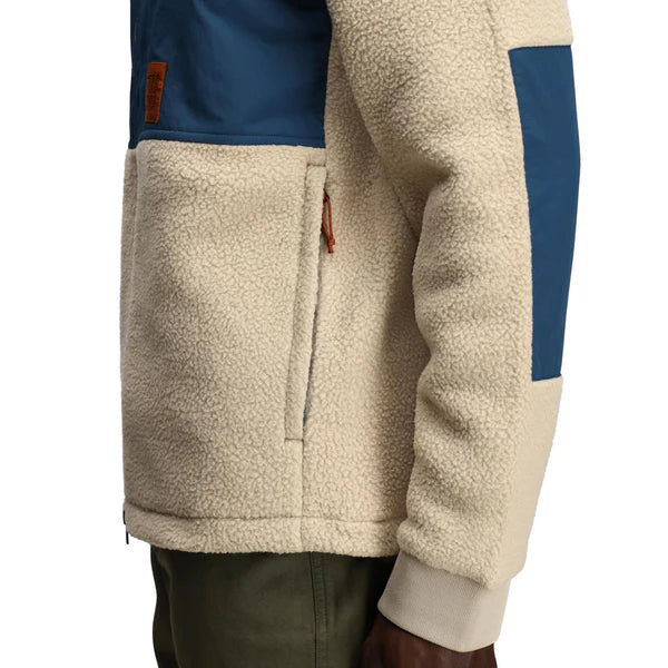 Topo Designs Summit Rise Full Zip Jacket M Oatmeal/Pond Blue 5