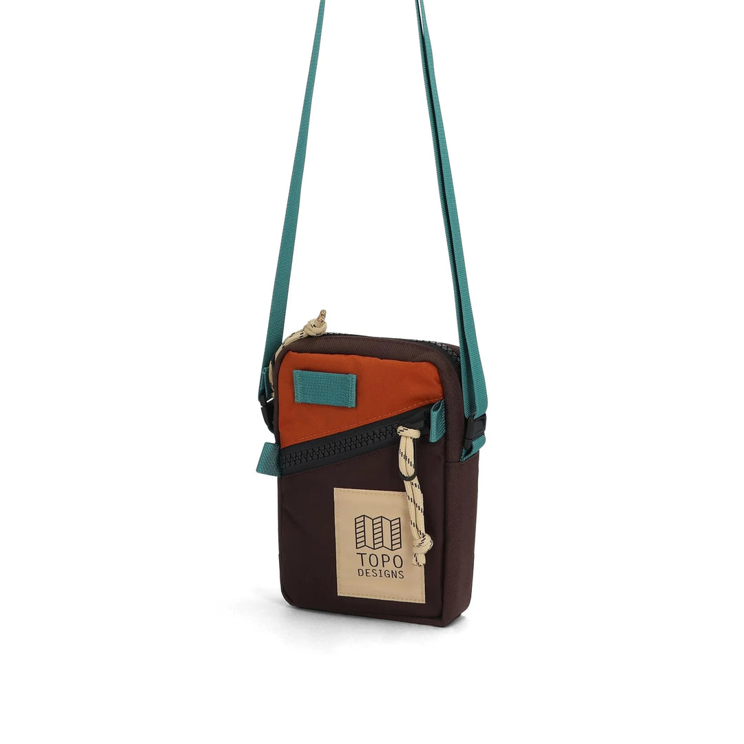 Topo Designs Mini Shoulder Bag (Clay/Chocolate)