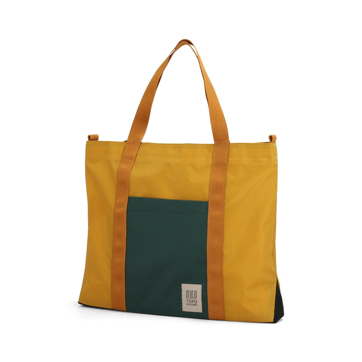 Topo Designs Mountain Essential Tote (Mustard/Forest) 1