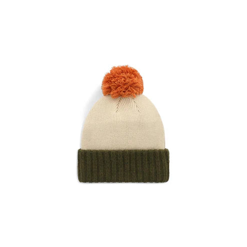 Topo Designs Pompom Beanie (Cinnamon/Oatmeal) 1