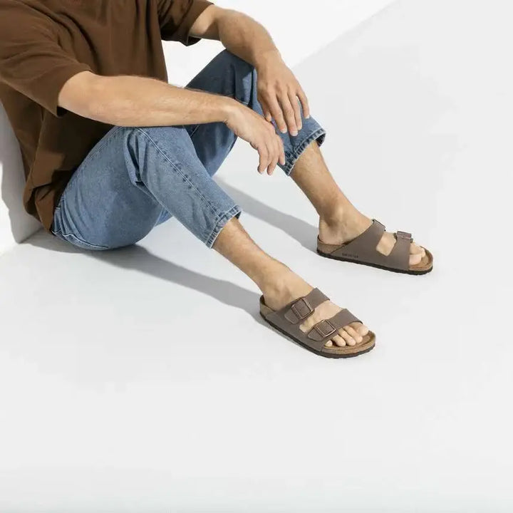 Birkenstock Men’s Arizona Birkibuc Sandal - Mocca 4