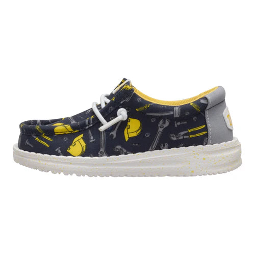 HeyDude Wally Toddler Construction Navy/Multi 2
