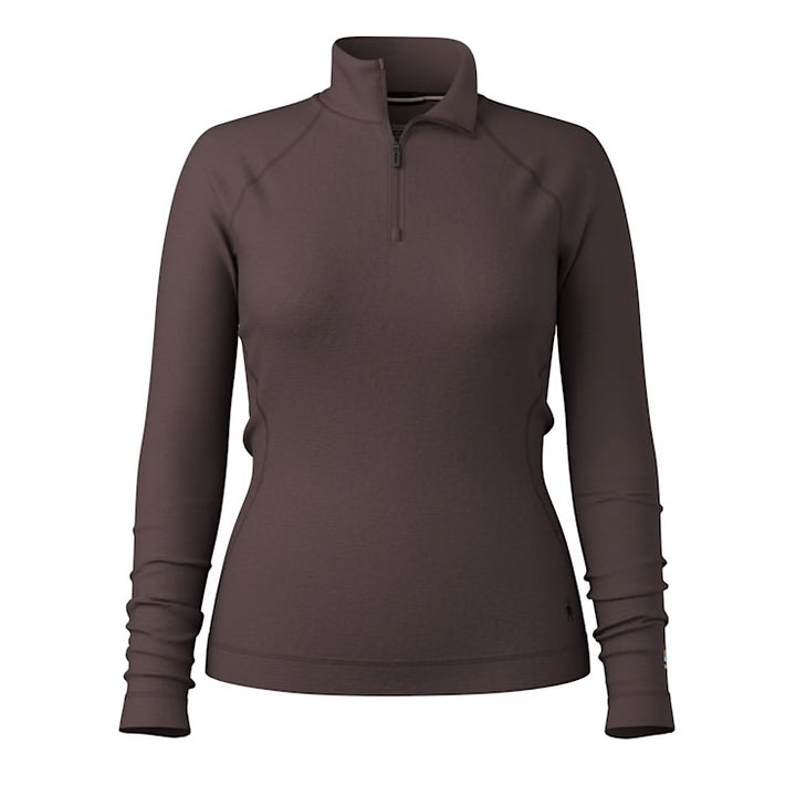 Smartwool Women’s Thermal Base Layer 1/4 Zip - Mink Heather 2