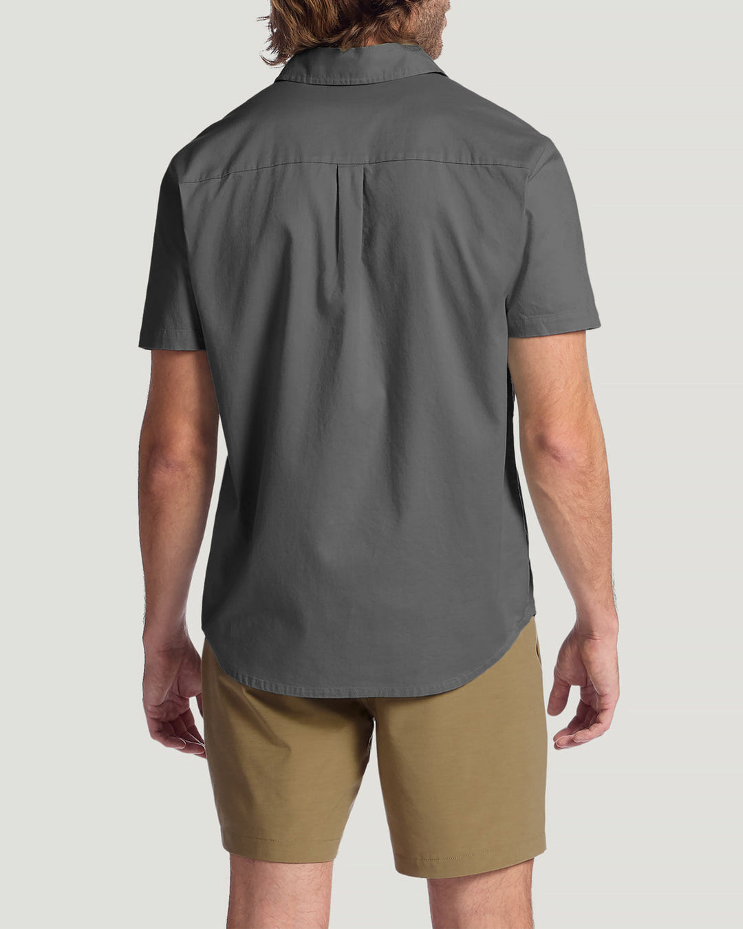 Free Fly Harbor Short Sleeve Shirt - Anthracite, back
