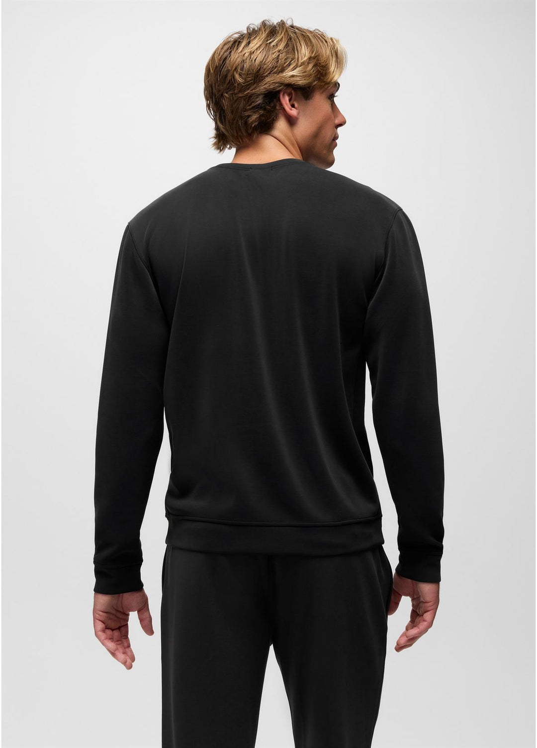 prAna Men’s Shea Soft Crewneck - Black 1