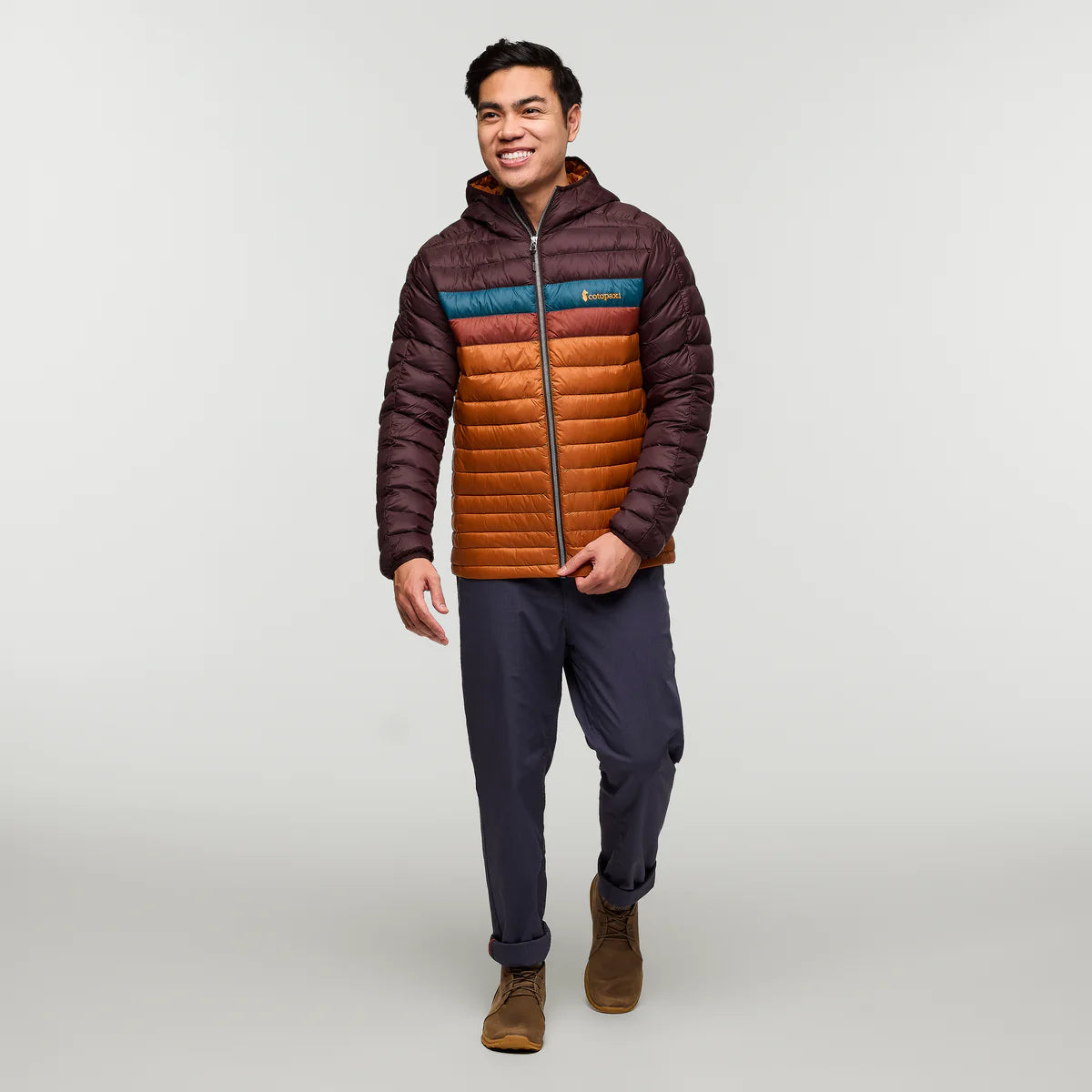 Cotopaxi Fuego Down Hooded Jacket Coffee and Sienna 2