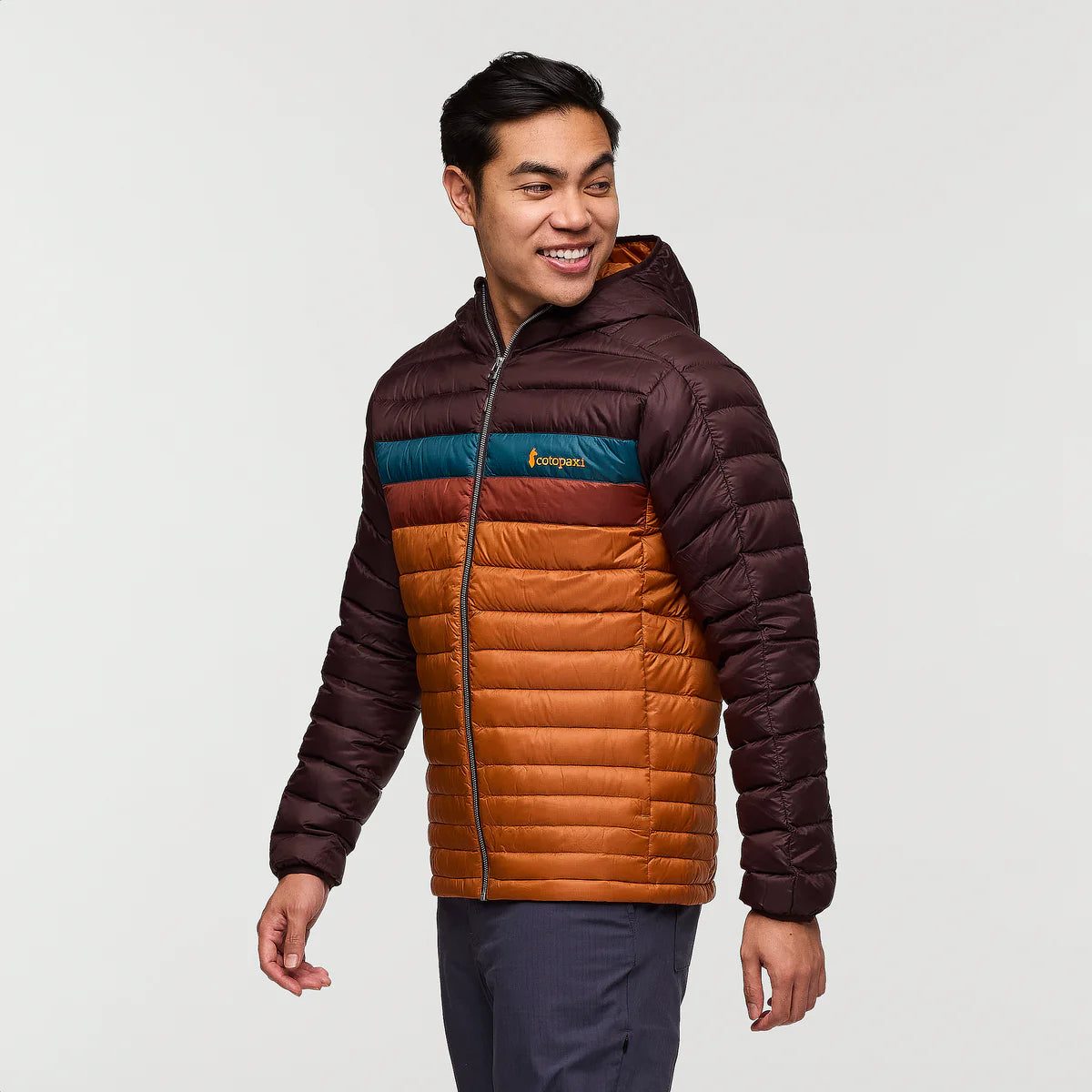 Cotopaxi Fuego Down Hooded Jacket Coffee and Sienna 3