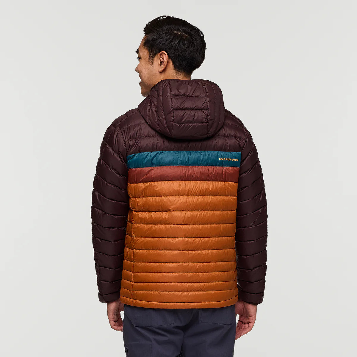 Cotopaxi Fuego Down Hooded Jacket Coffee and Sienna 4