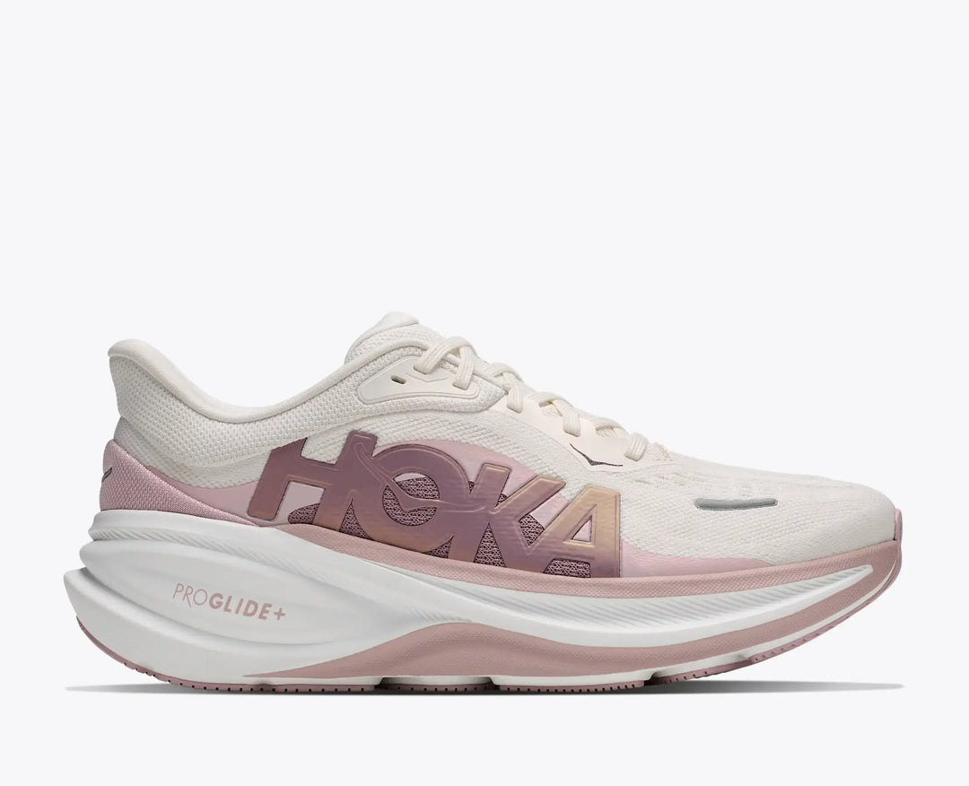 Hoka Women's Clifton Pro Running Shoes – Alabaster/Pink Opal