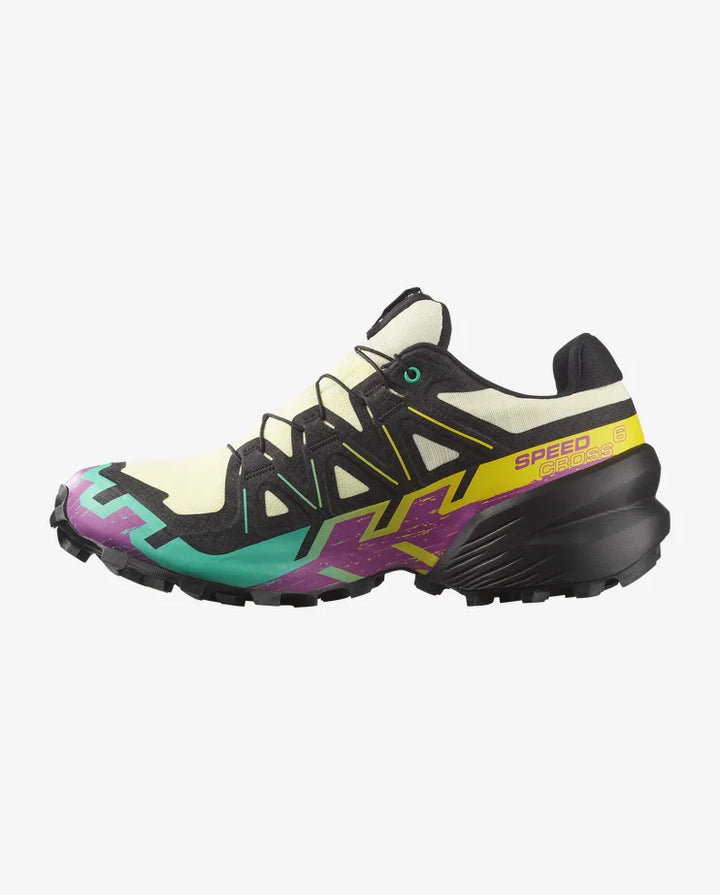 Salomon Women's Speedcross 6 Gore-tex Trail Running Shoes  Transparent Yellow / Black / Waterfall 2