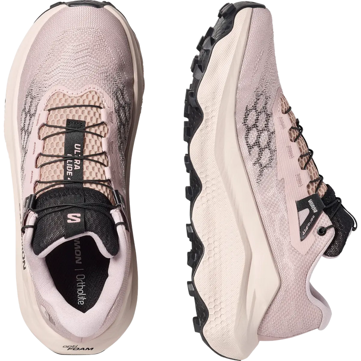 Salomon Ultra Glide 4 Women's Trail Running Shoes Shadow Gray /  Tapioca Black pair view